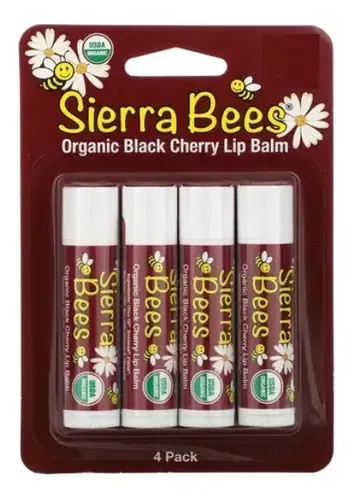 Bálsamos Labiales Protectores 4 Unid Paquete Sierra = Carmex Sabor Cereza negra