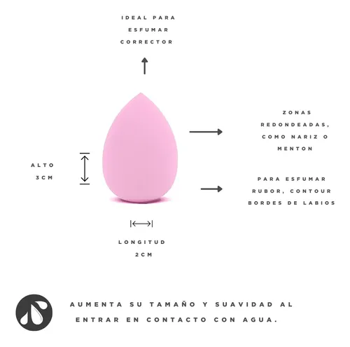 Esponja de maquillaje Regina Mini Beauty Blender pack x 2 unidades