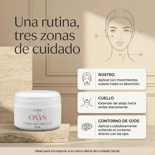 Crema Antiarrugas Ltanis Oxys Reafirmante Rostro 100ml