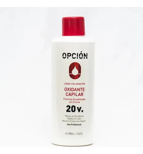 Oxidante Capilar 20 Vol En Crema Estabilizada Opcion X 900ml 20 Volúmenes