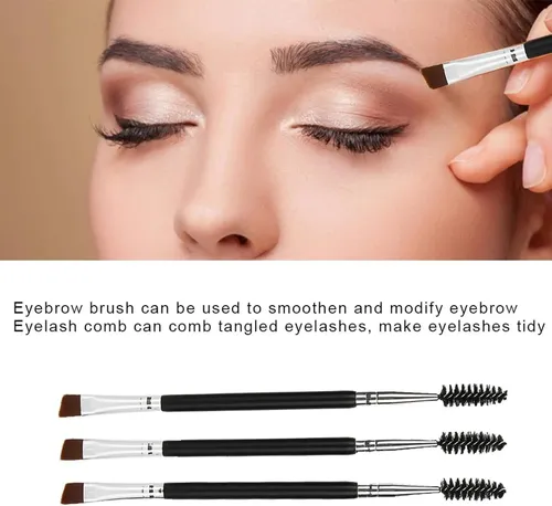 * 12 Brochas Para Delineador Ojos Cejas Y Aplicador De