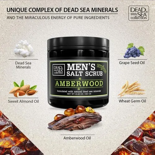 Exfoliante Corporal Sal Del Mar Muerto Amberwood 687 Ml Para