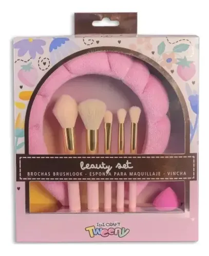 Beauty Set Brocha Ibicraft 7 Pcs Vincha/brochas/esponja