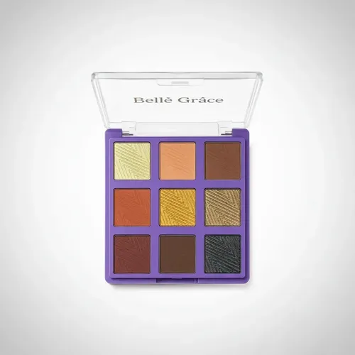 Paleta Tono 03 Sombras de Ojos X9 Tonos Brillante Mate Maquillaje Rostro Veoquiero