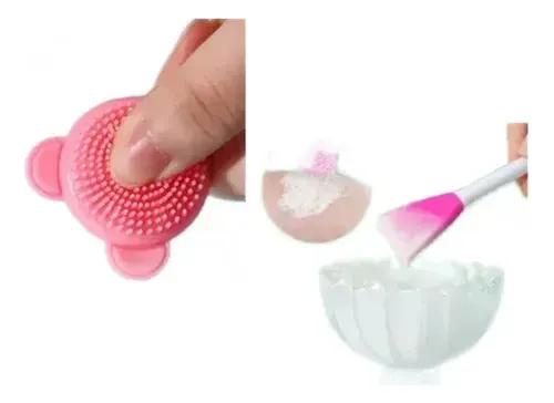 Cepillo Exfoliante Para Punto Negro Y Labios Limpiador Facial Con Espatula De Silicona osito Rebaratooo