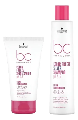 Schwarzkopf Color Freeze Kit Shampoo Silver+ Crema De Peinar