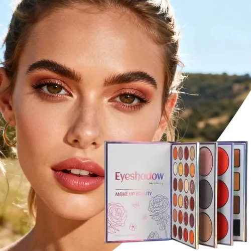 Paleta Libro De Maquillaje, Paleta De Sombras De Ojos Viaje