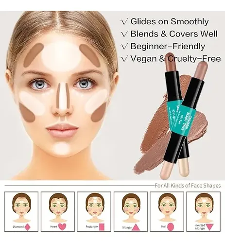 Susikeki Contour Stick Set Doble Extremo Maquillaje Rostro