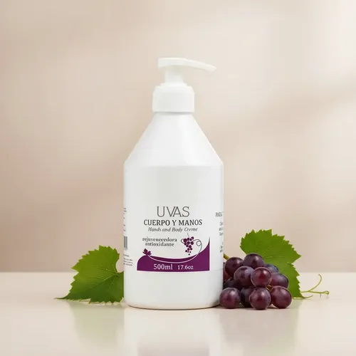 Crema Cuerpo Y Manos 500ml-linea Uvas-