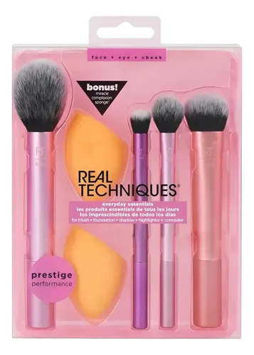 Real Techniques Set Brochas Everyday Essentials Originales!!