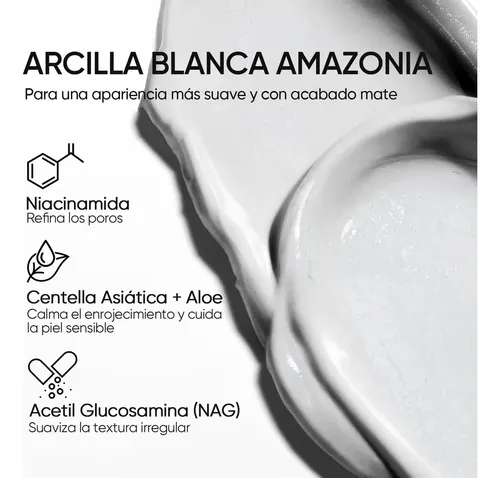 Askintific Mascarilla Facial De Arcilla Blanca En Barra,