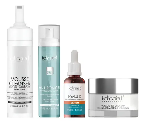 Rutina Skincare Antiage Con Hialuronico Piel Mixta Idraet