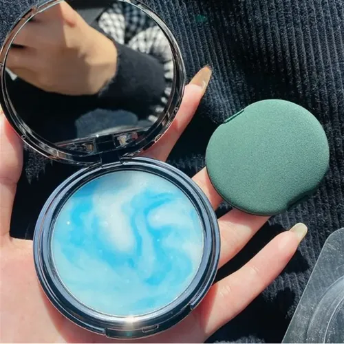 Base Polvo Efecto Cielo Azul Sin Ceniza Control Aceite Natur
