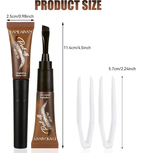 Gel De Cejas 2 Piezas Con Pinzas Taupe 03# Lybhdafa