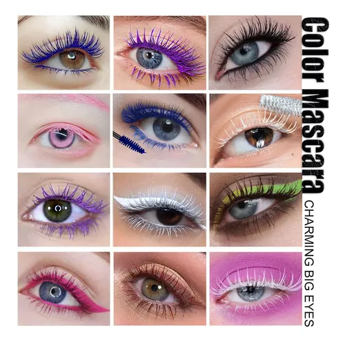, Set De Rímel Alisesun Rainbow Color Waterproof, 6 ,