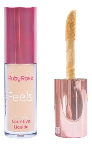 Corrector Feels Ruby Rose Alta Cobertura Ojeras Original