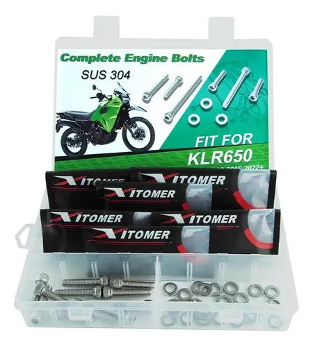 Kit 41 Tornillos Motor Acero Inoxidable Para Klr650