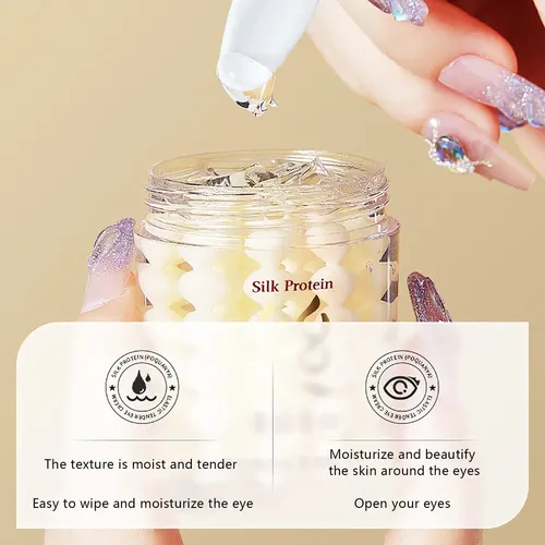 3×crema Hidratante For Ojos Con Proteína Seda Crema Hidrat