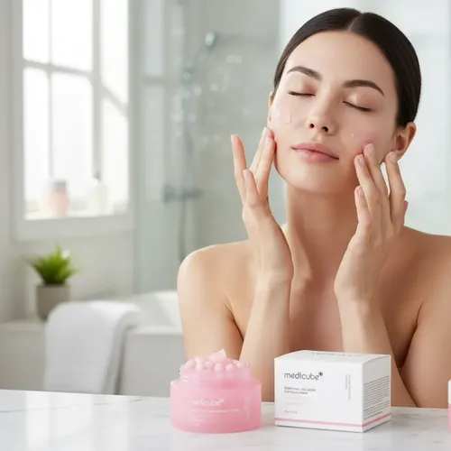 Medicube Salmon Dna Pdrn Pink Collagen Capsule Cream Coreano