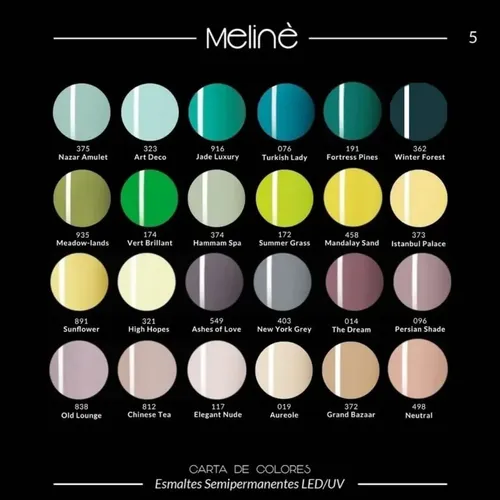 Kit 24 Esmaltes Semipermanente Meliné Color Led/uv Uñas
