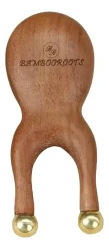 Herramienta Guasha Facial De Madera Con Rodillos Y Cuentas