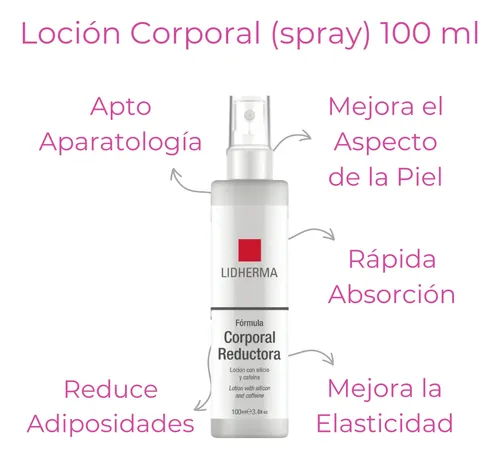 Crema Corporal Y Locion Reductora Grasa Adiposidad Lidherma