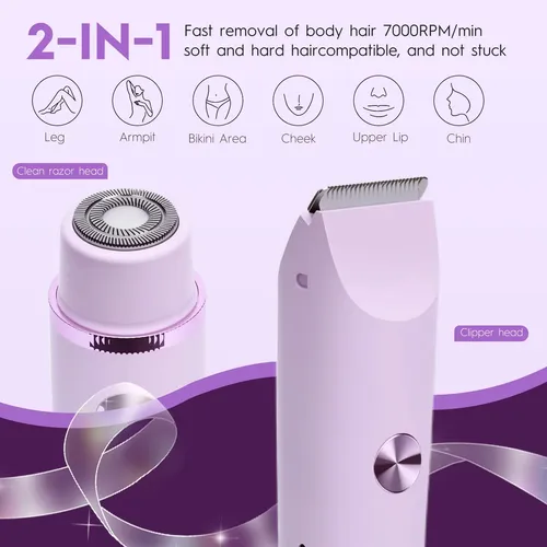 Depiladora Eléctrica 2 En 1 For Biquini Y Facial ,