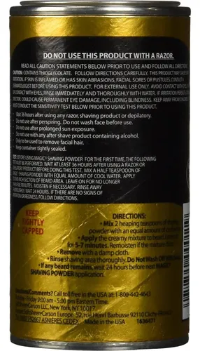 Polvo Depilatorio Magic Razorless Para Hombres