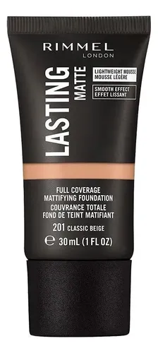 Base De Maquillaje Mate Rimmel Lasting Matte 201 Classic