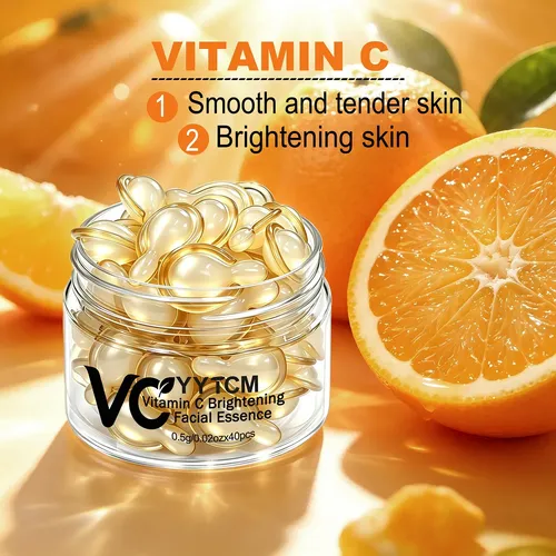 Yytcm Sérum Facial Vitamina C 0.5g X 40 Cápsulas Todo Tipo De Piel Día/noche