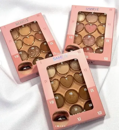 Paleta De 12 Sombras Para Ojos Color Saniye Make Up