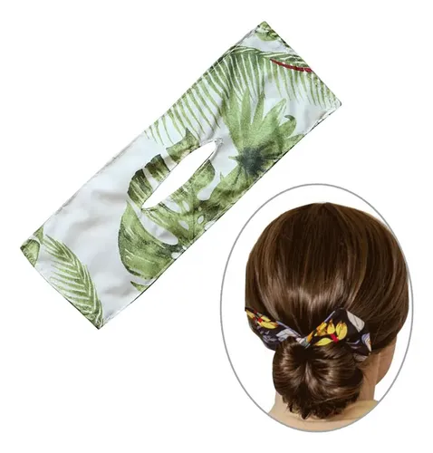 Bandas Para El Pelo De Bollo De Moda Para Mujer, C