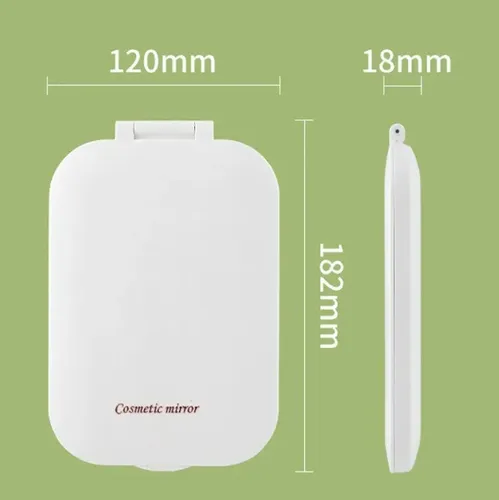 Espejo Con Luz Led Plegable Maquillaje Recargable Usb