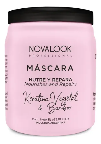 Mascara De Keratina Y Bamboo Nutre Y Repara Novalook 1lt