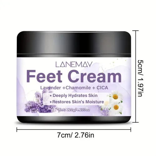 Crema De Lavanda Para Pies Y Talones Agrietados 2 Pc