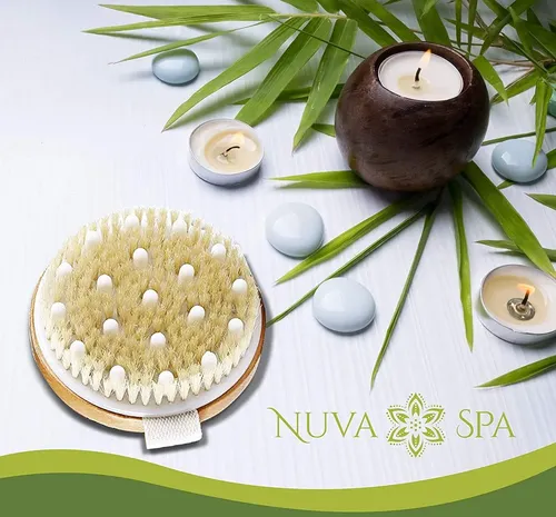 Cepillo Corporal Bambú Exfoliante Anticelulitis Spa