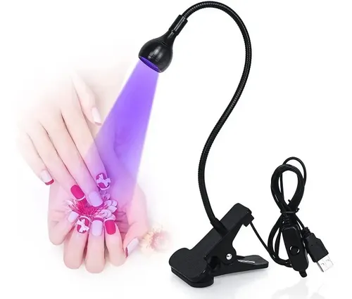 Lampara Para Uñas Uv Led 3w Manicuria Pedicuria Usb Flexible