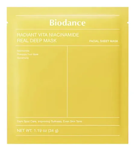 Mascarilla Facial Biodance – Radiant Vita Niacinamide Real Deep