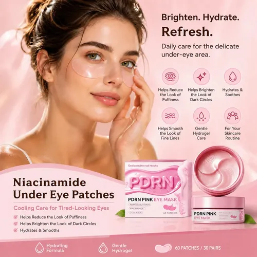 60 Pares Parches De Niacinamida Para Ojeras Y Arrugas