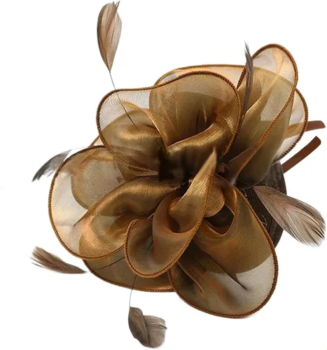 Sombreros Tocados Para Mujer Cintas De Malla Y Plumas En Un