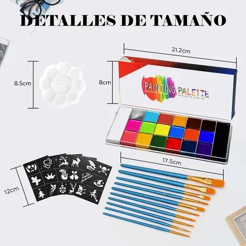 [ Kit De Maquillaje Pintura Pintacaritas Body Paint . *