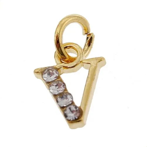 Piercing Colgante Con Forma De Letra De Aleación Para Uñas