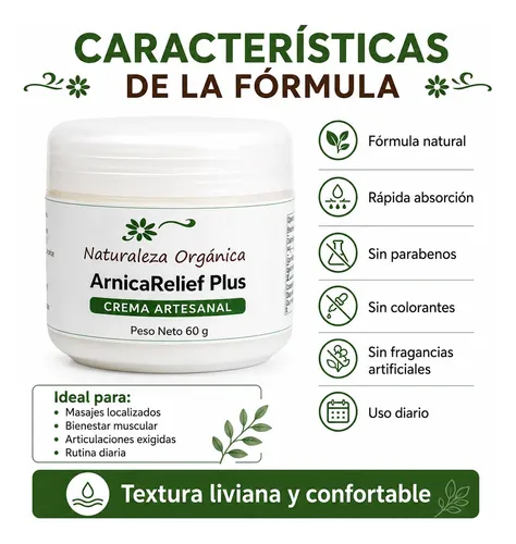 Crema Arnica Dolores Contracturas Artrosis X 60 G