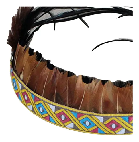 Tocado De Plumas Para Niños, Tocado Indio, Adulto B