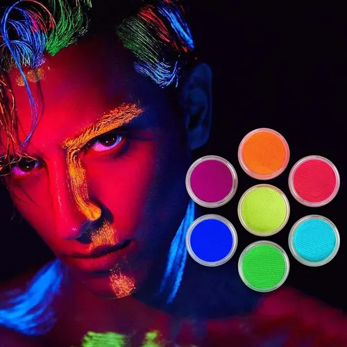 Delineador Neon Uv Meicoly 7 Colores, Base Agua, Vegano