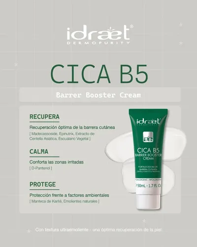 Crema Facial Idraet Reparadora Barrera Cutánea Cica B5 Todo Tipo De Piel Día/noche