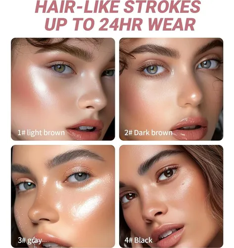 Lápiz Cejas W3w 4 Ramas Marrón Oscuro
