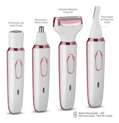 Depiladora Lady Shaver 4 En 1