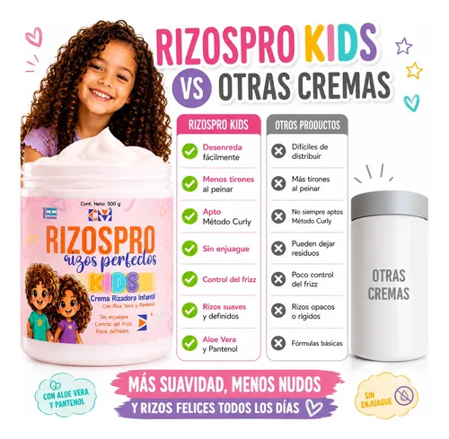 Crema Rizadora Infantil Apta Metodo Curly Control Friz Arlex