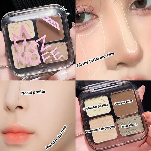 Paleta De Maquillaje Iluminador Facial Matte Shadow Lasting